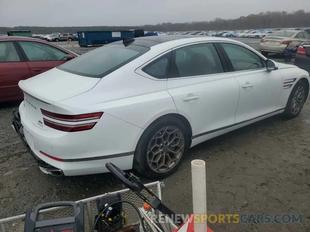 4 Фотография поврежденного автомобиля KMTGB4SC5RU227361 GENESIS G80 2024