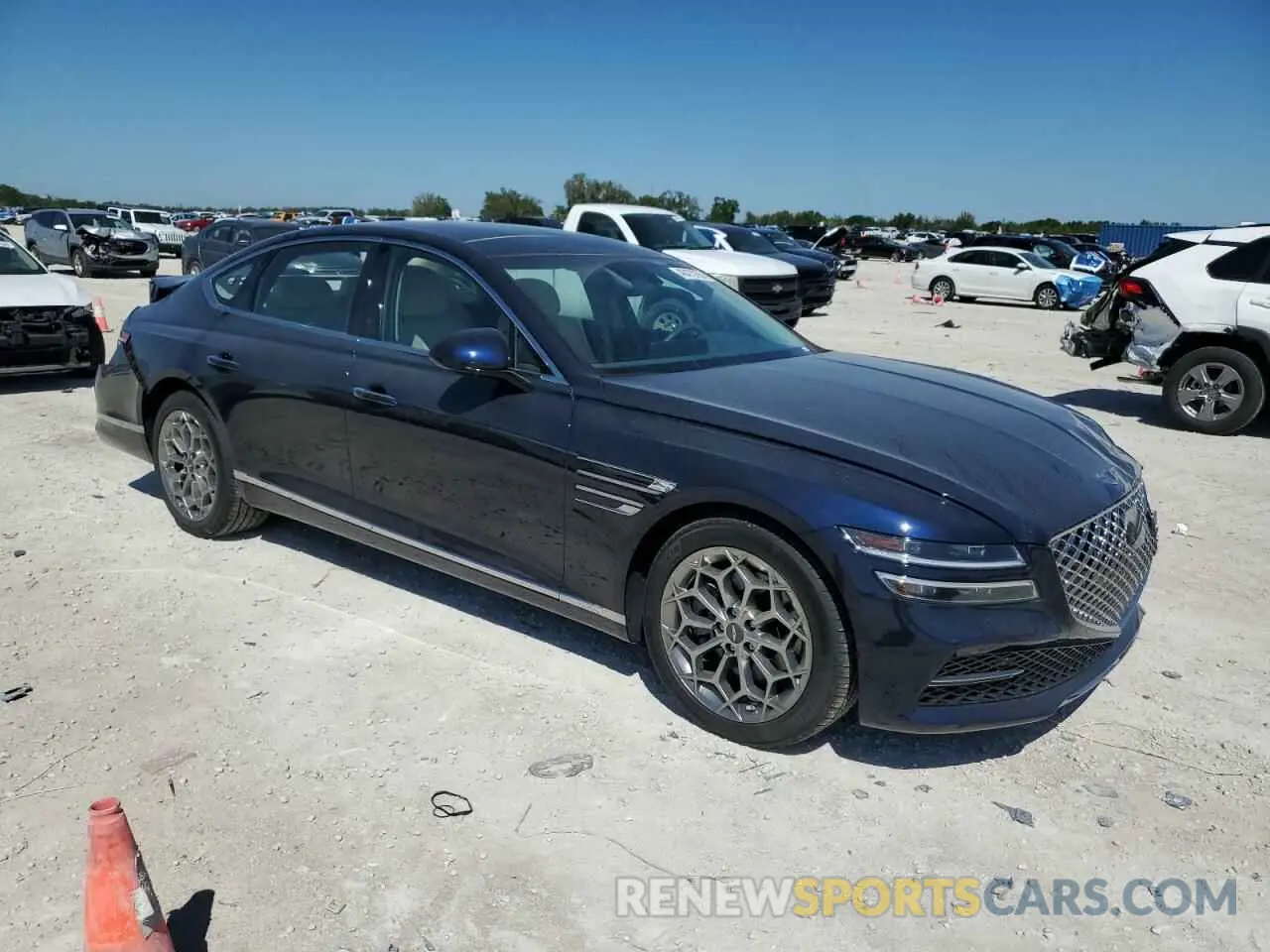 4 Фотография поврежденного автомобиля KMTGB4SC6RU227336 GENESIS G80 2024