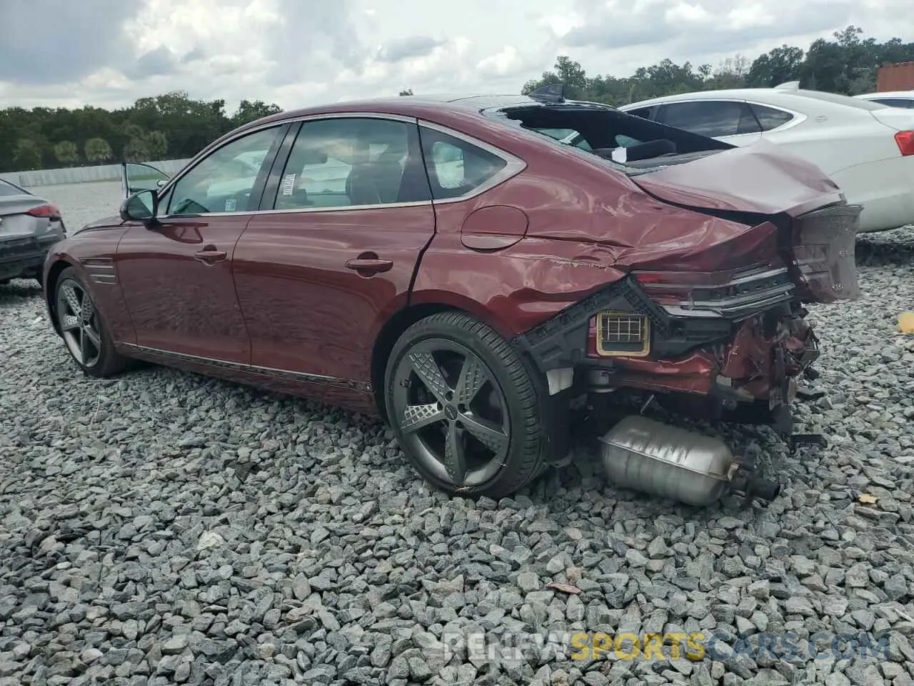 2 Фотография поврежденного автомобиля KMTGB4SD0RU238017 GENESIS G80 2024