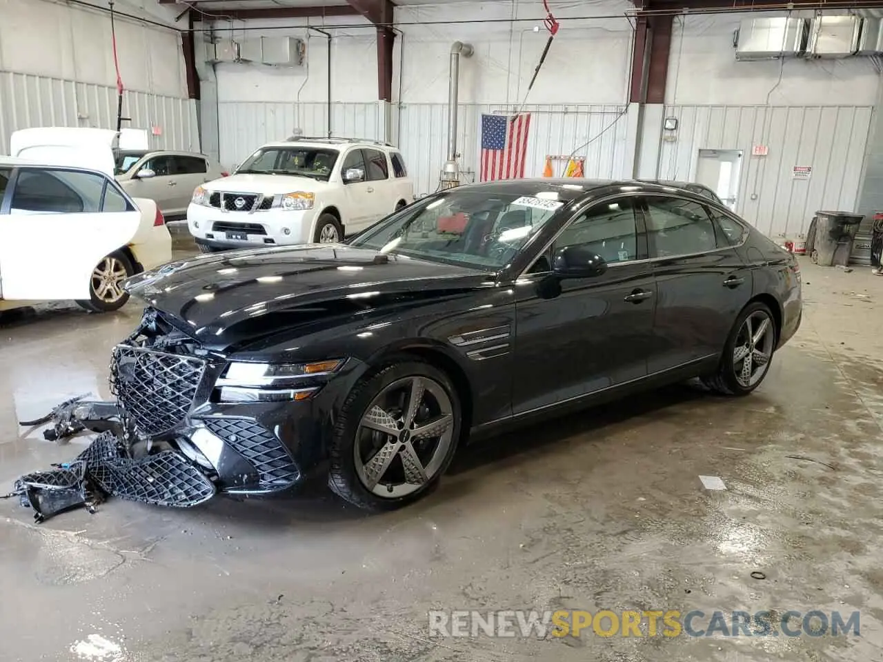 1 Photograph of a damaged car KMTGG4SD3SU267227 GENESIS G80 2025