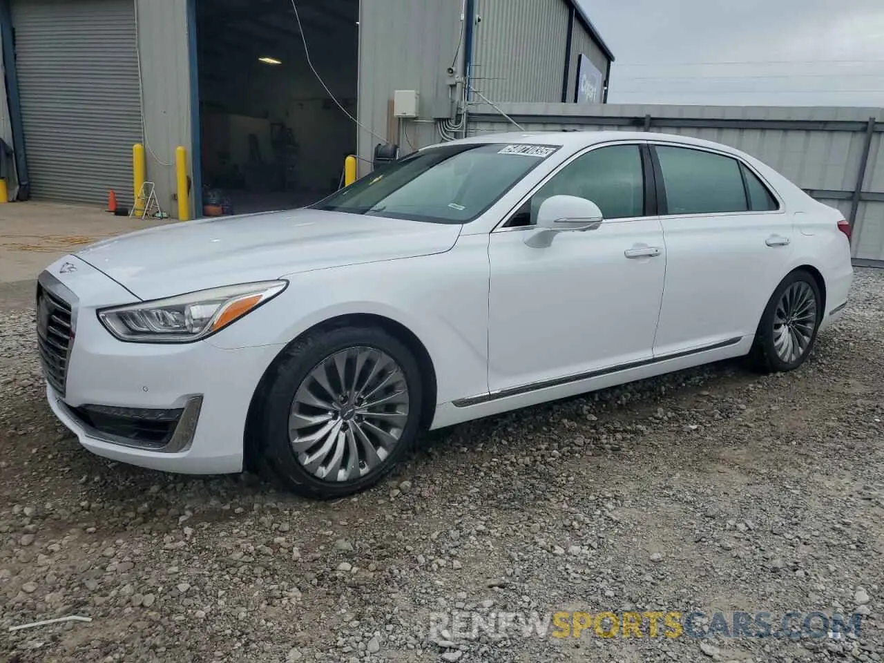 1 Photograph of a damaged car KMHG54JH0KU052649 GENESIS G90 2019