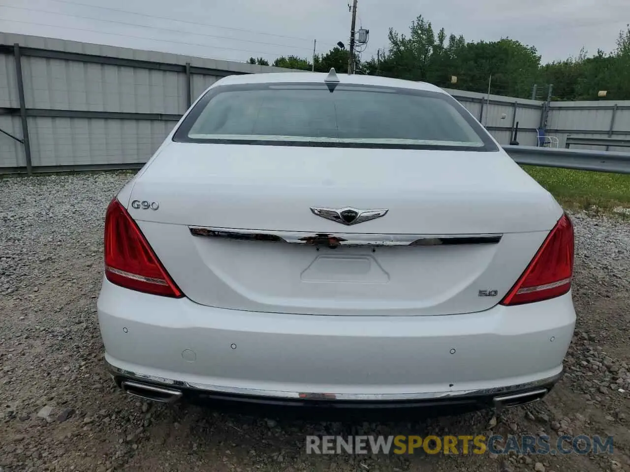 6 Photograph of a damaged car KMHG54JH0KU052649 GENESIS G90 2019