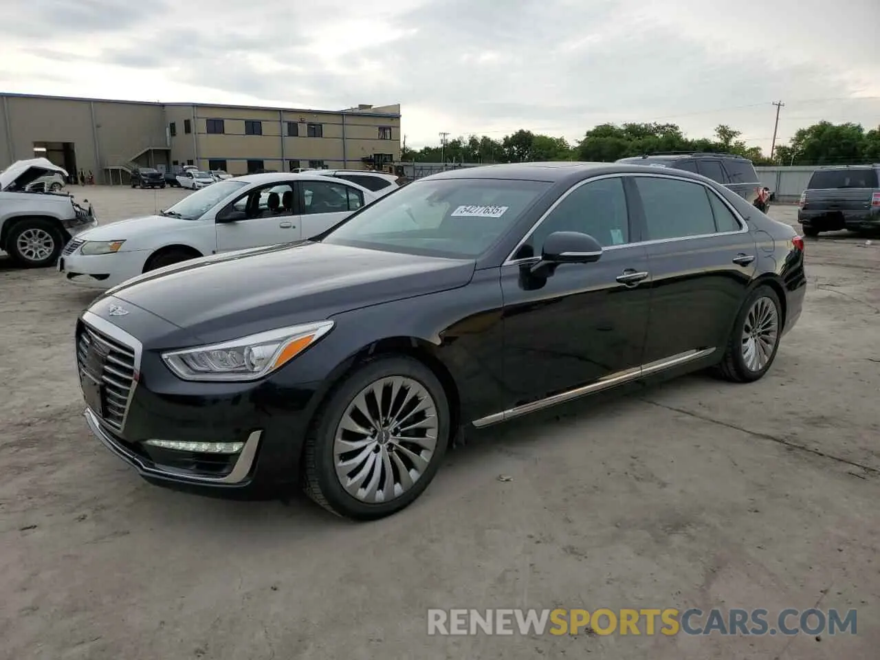 1 Photograph of a damaged car KMTF54JH3KU059175 GENESIS G90 2019
