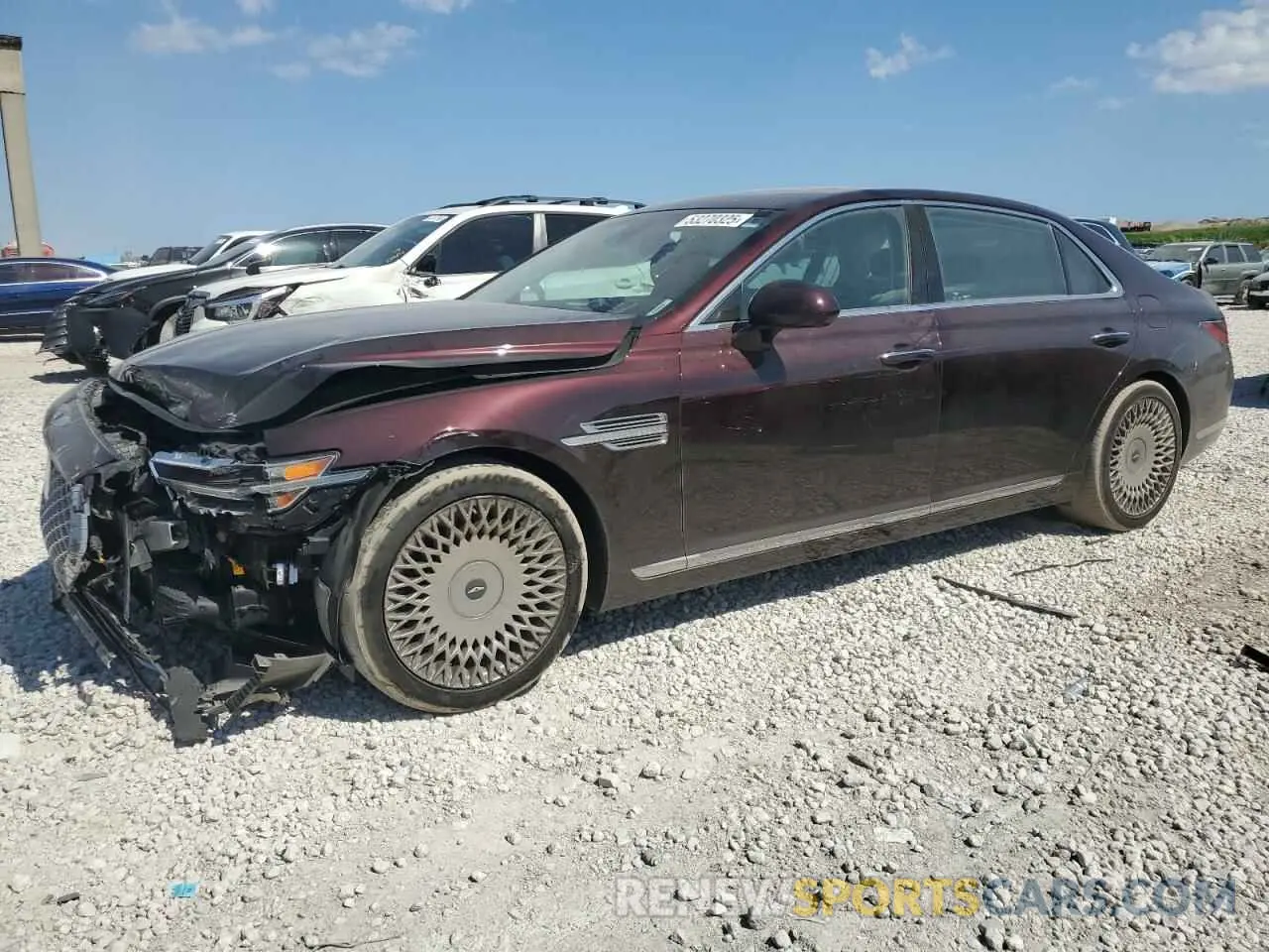 1 Фотография поврежденного автомобиля KMTF34PA9LU075639 GENESIS G90 2020
