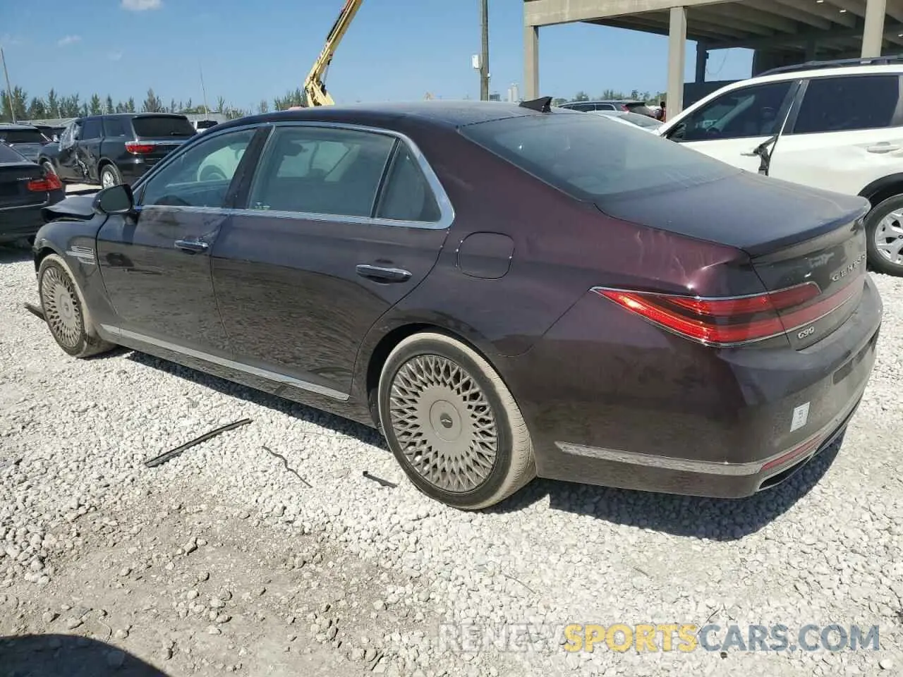 2 Фотография поврежденного автомобиля KMTF34PA9LU075639 GENESIS G90 2020