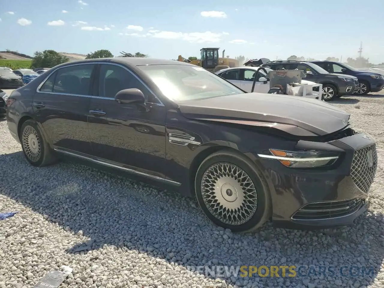 4 Фотография поврежденного автомобиля KMTF34PA9LU075639 GENESIS G90 2020