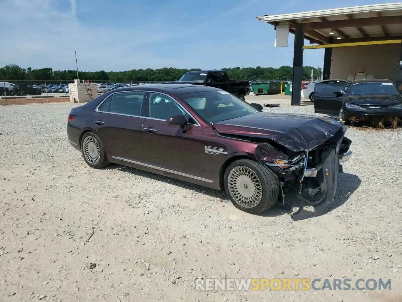 4 Фотография поврежденного автомобиля KMTF54PH5MU087053 GENESIS G90 2021