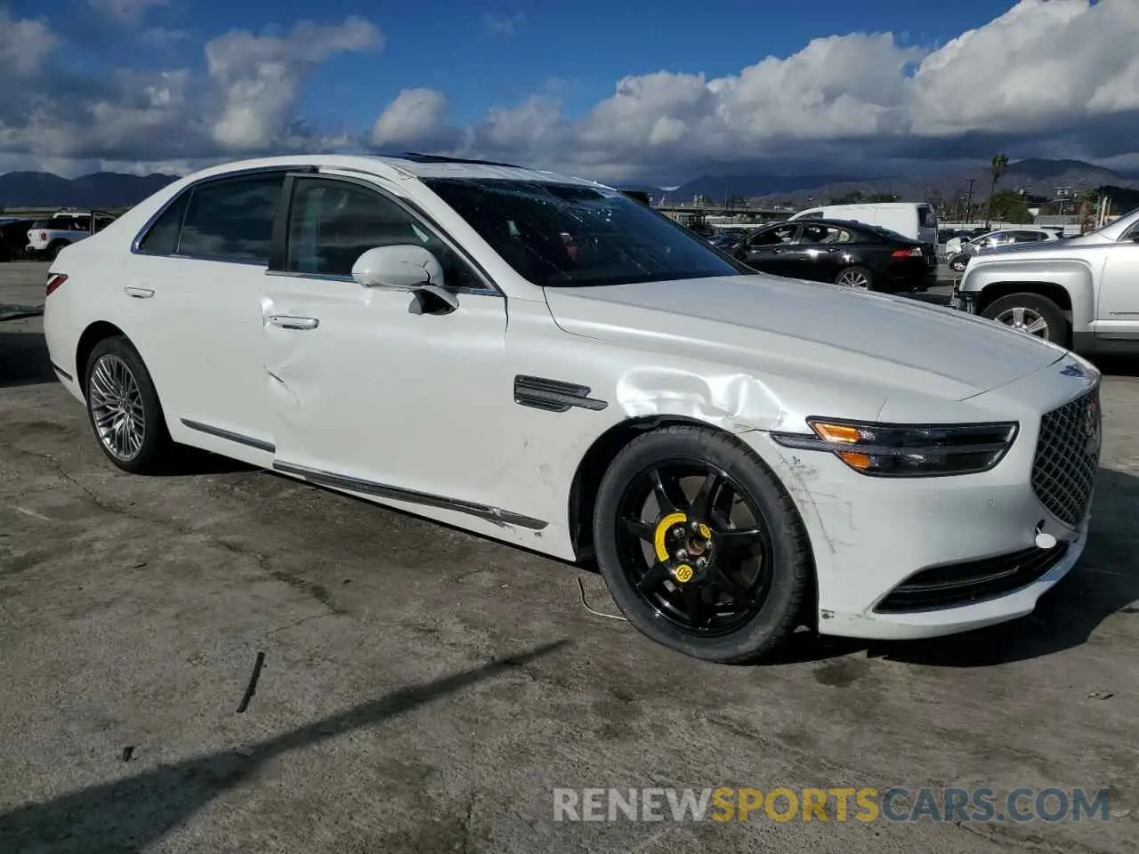 4 Фотография поврежденного автомобиля KMTF34PA0NU092980 GENESIS G90 2022