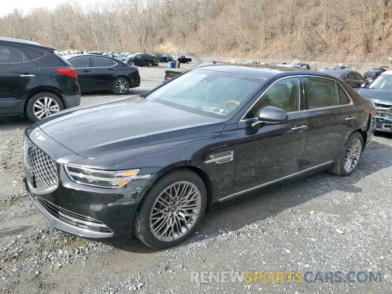 1 Фотография поврежденного автомобиля KMTF34PA7NU096590 GENESIS G90 2022
