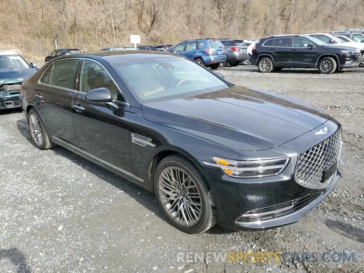 4 Фотография поврежденного автомобиля KMTF34PA7NU096590 GENESIS G90 2022