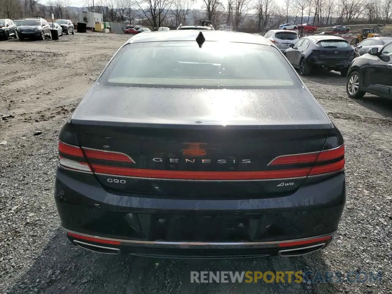 6 Фотография поврежденного автомобиля KMTF34PA7NU096590 GENESIS G90 2022