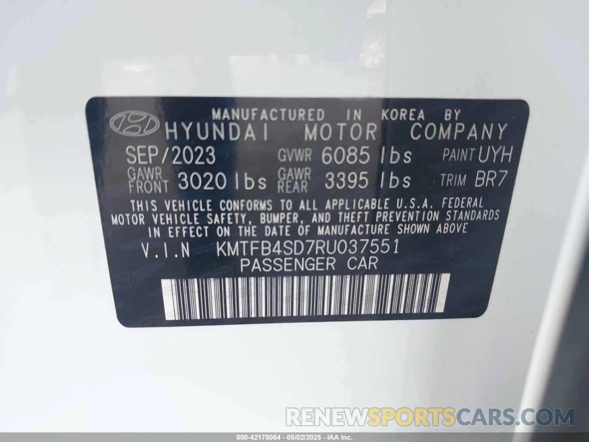 9 Фотография поврежденного автомобиля KMTFB4SD7RU037551 GENESIS G90 2024