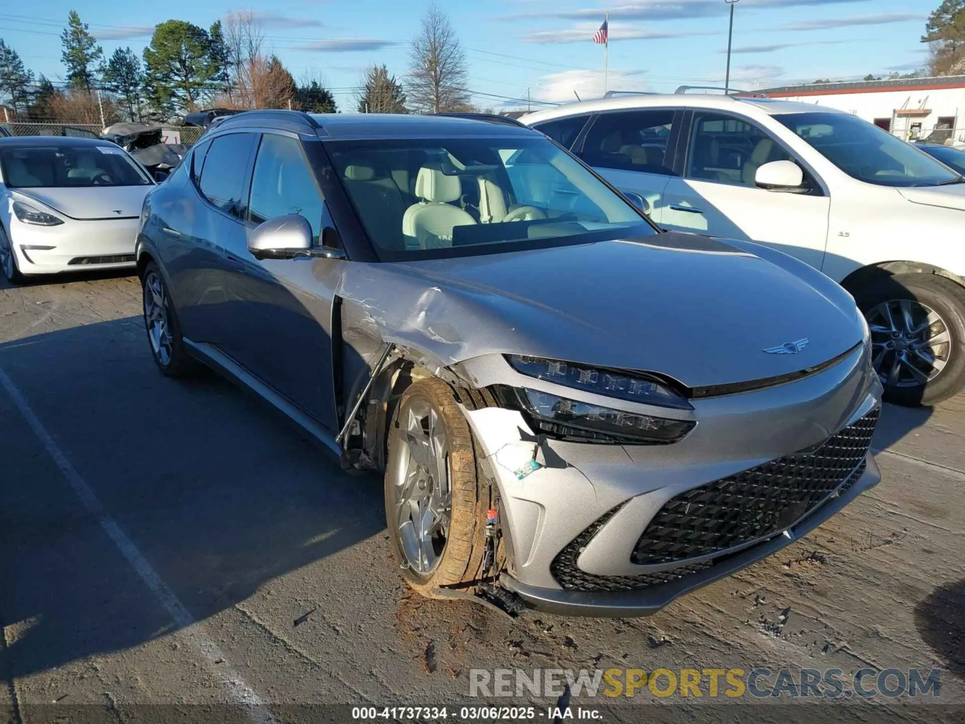 1 Photograph of a damaged car KMUKEDTB2PU014545 GENESIS GV60 2023
