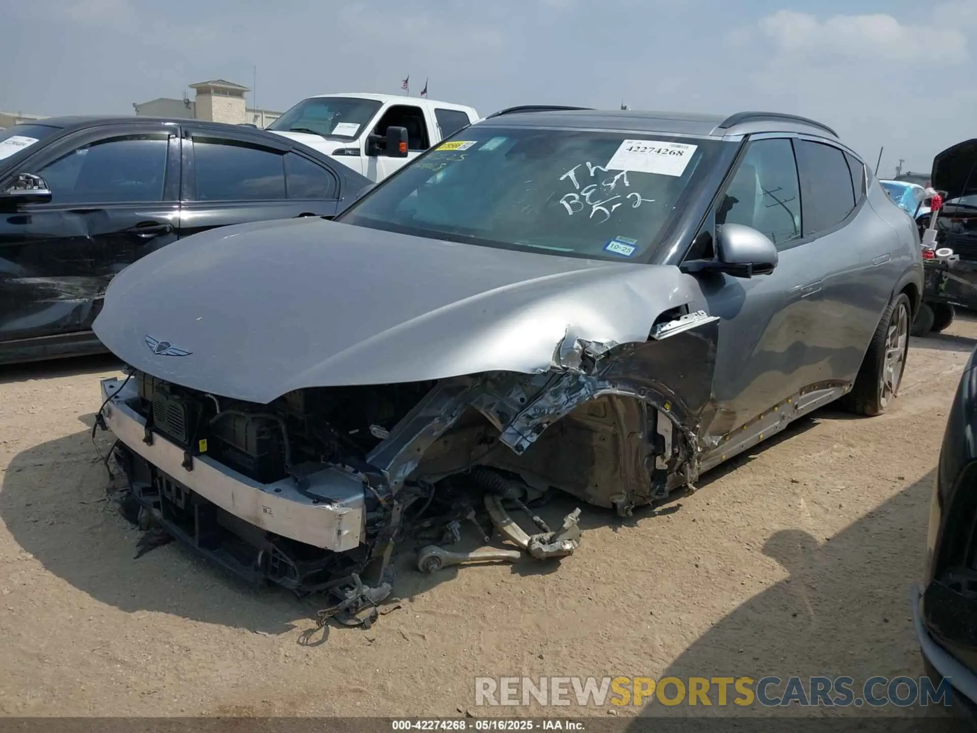 2 Photograph of a damaged car KMUKEDSB0RU021501 GENESIS GV60 2024