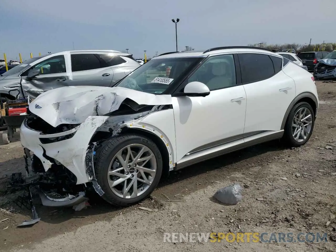 1 Photograph of a damaged car KMUKCDSC5RU020102 GENESIS GV60 ADVAN 2024