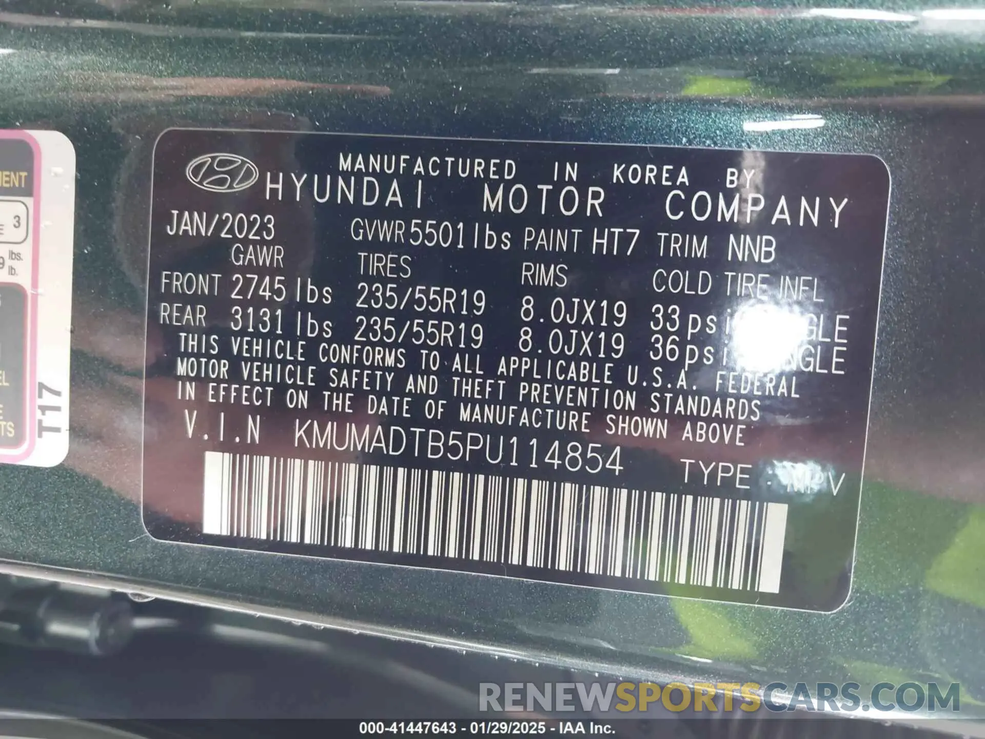 9 Photograph of a damaged car KMUMADTB5PU114854 GENESIS GV70 2023