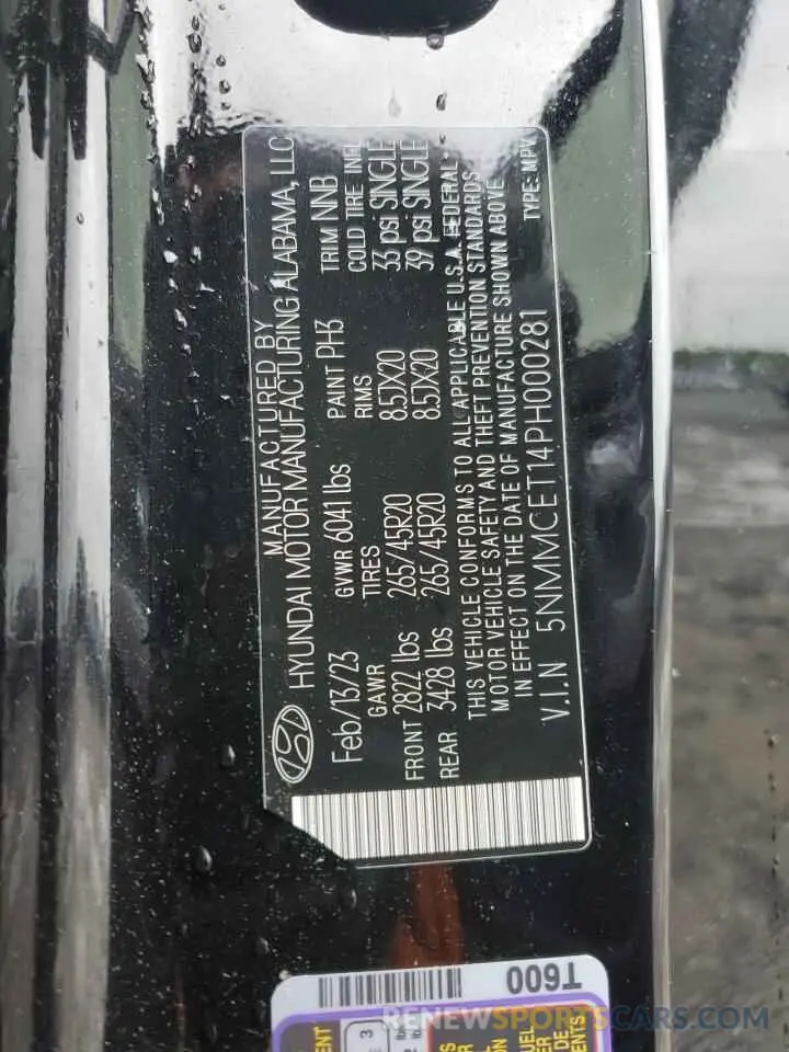 13 Фотография поврежденного автомобиля 5NMMCET14PH000281 GENESIS GV70 BASE 2023