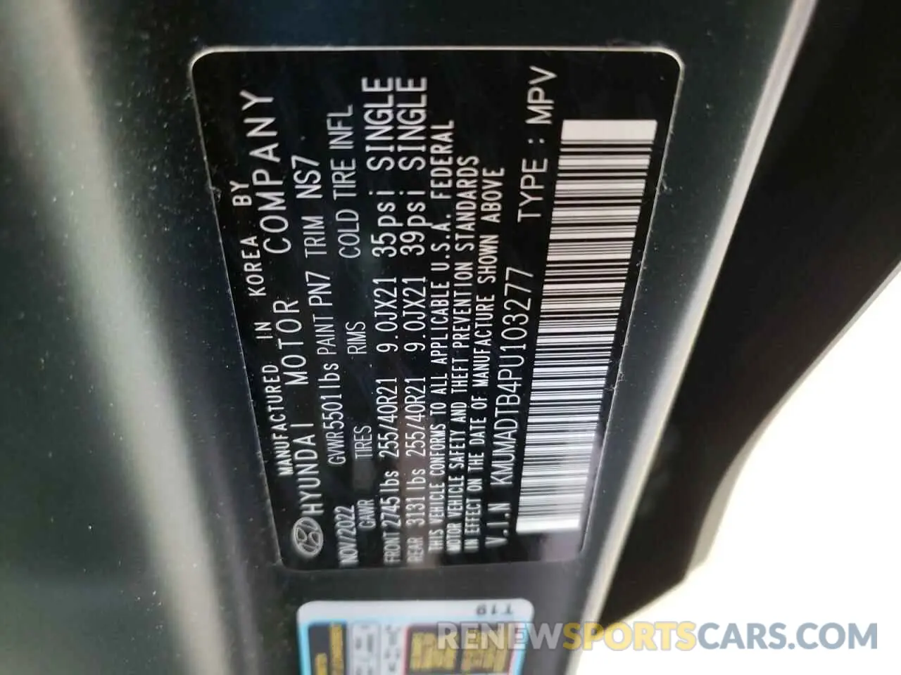 13 Photograph of a damaged car KMUMADTB4PU103277 GENESIS GV70 BASE 2023
