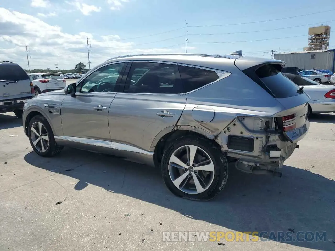 2 Photograph of a damaged car KMUHBDSB0MU036821 GENESIS GV80 2021