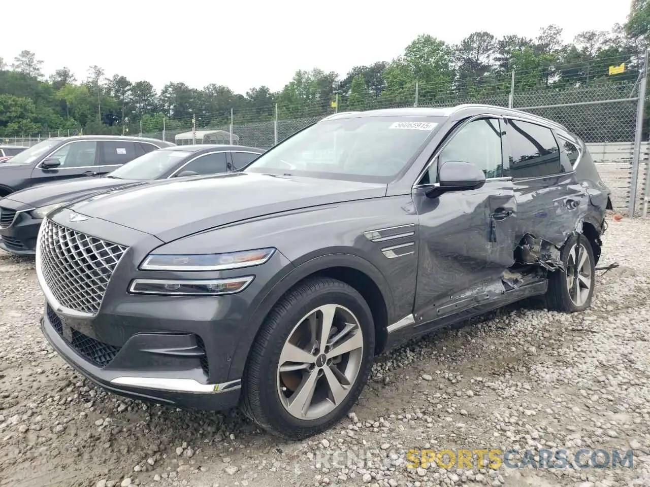 1 Photograph of a damaged car KMUHBDSB1MU052669 GENESIS GV80 2021