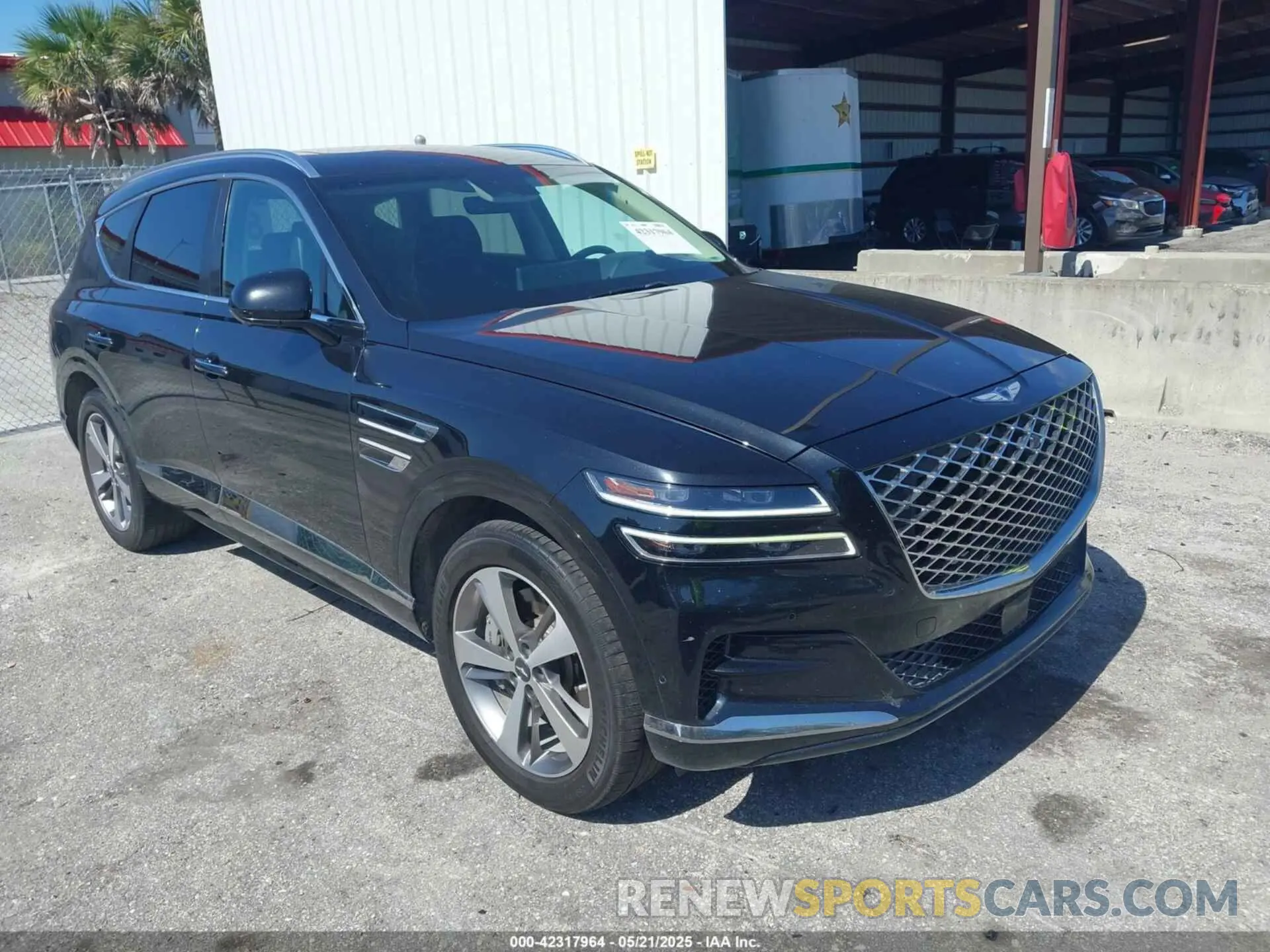 1 Photograph of a damaged car KMUHCESC1MU058760 GENESIS GV80 2021