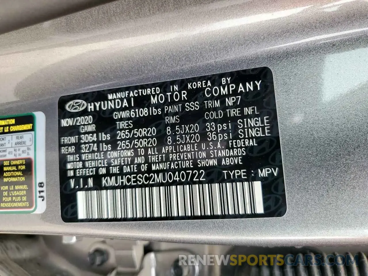 14 Фотография поврежденного автомобиля KMUHCESC2MU040722 GENESIS GV80 2021