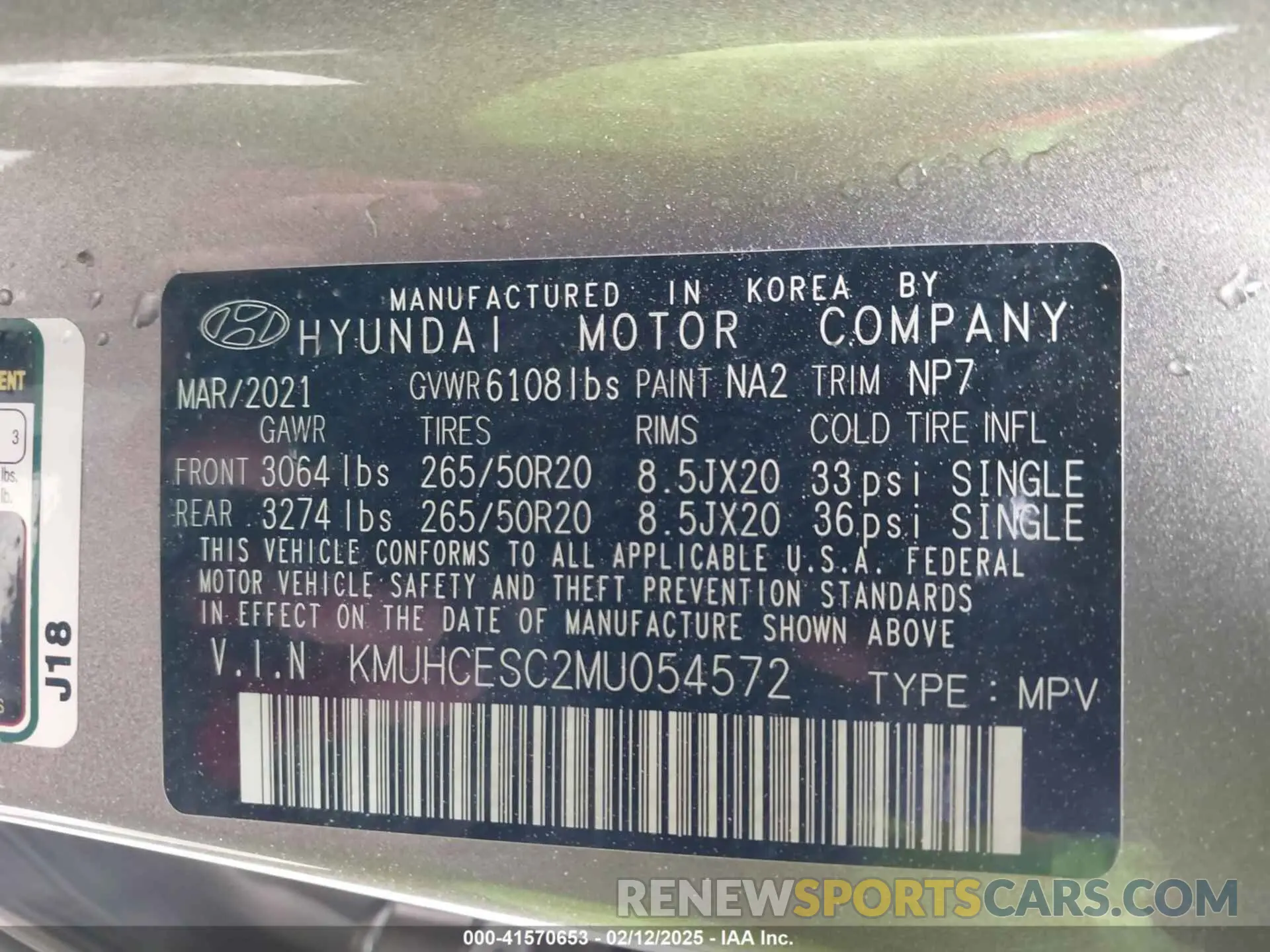 9 Фотография поврежденного автомобиля KMUHCESC2MU054572 GENESIS GV80 2021