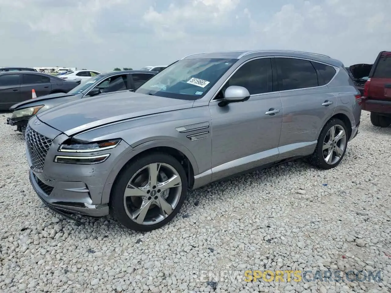 1 Photograph of a damaged car KMUHCESC5MU056719 GENESIS GV80 2021