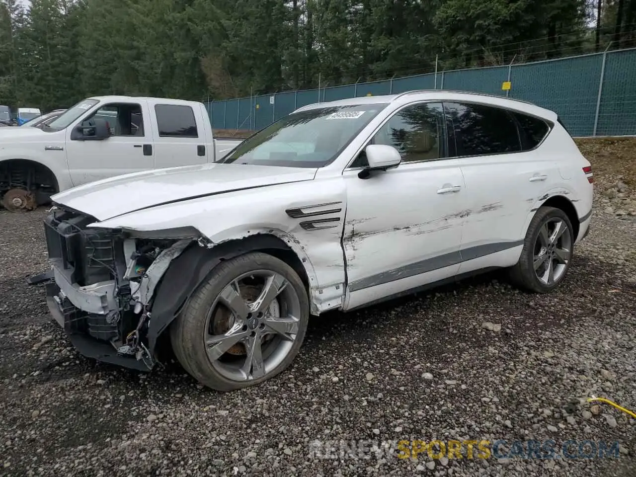 1 Photograph of a damaged car KMUHCESC7MU074980 GENESIS GV80 2021