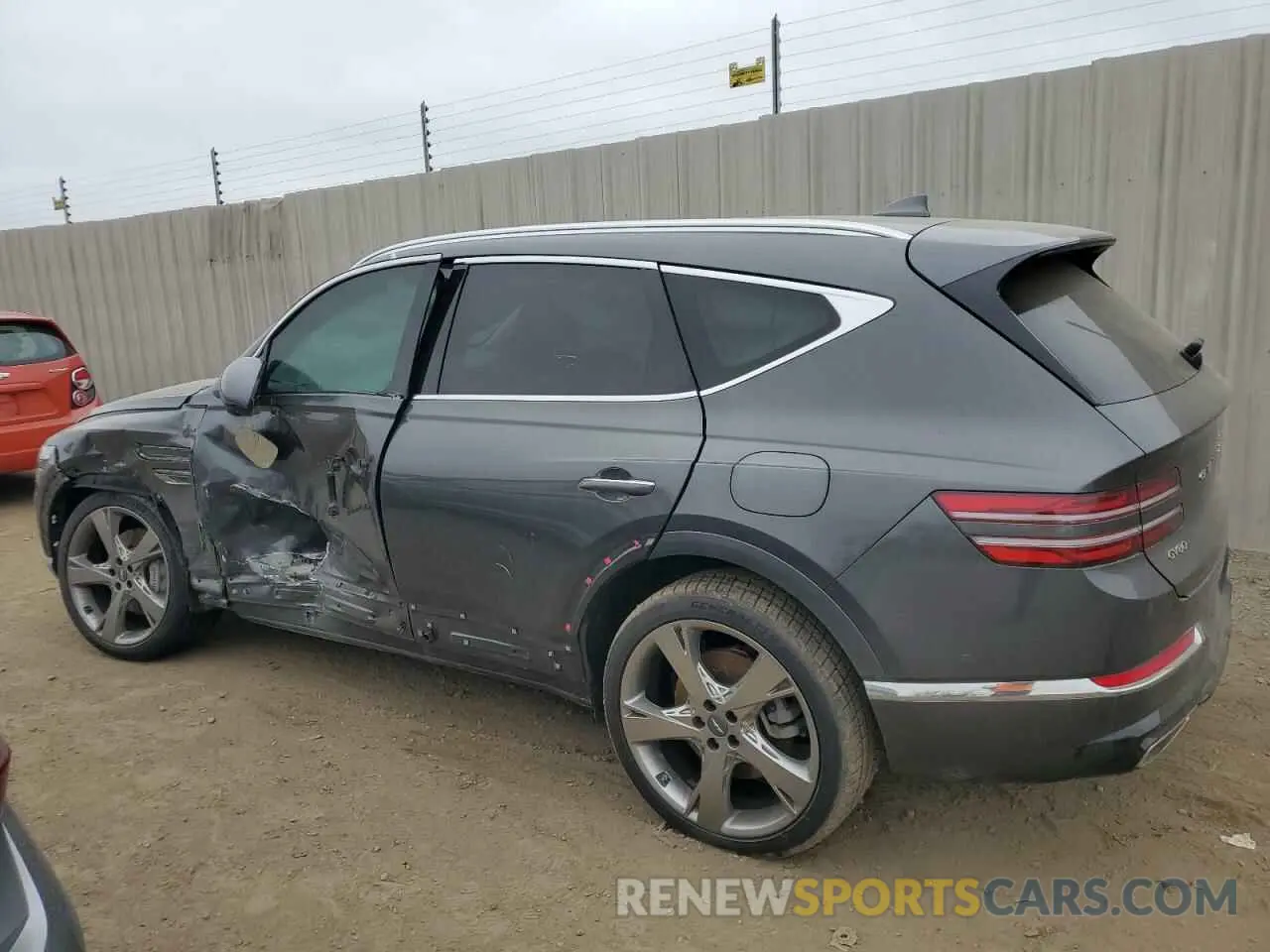 2 Photograph of a damaged car KMUHBDSBXNU098177 GENESIS GV80 2022