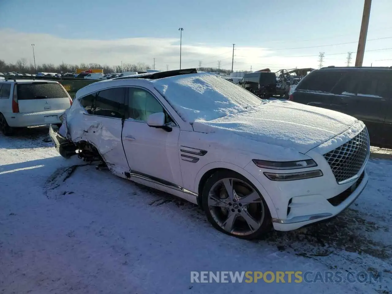 4 Фотография поврежденного автомобиля KMUHCESC6NU083400 GENESIS GV80 2022