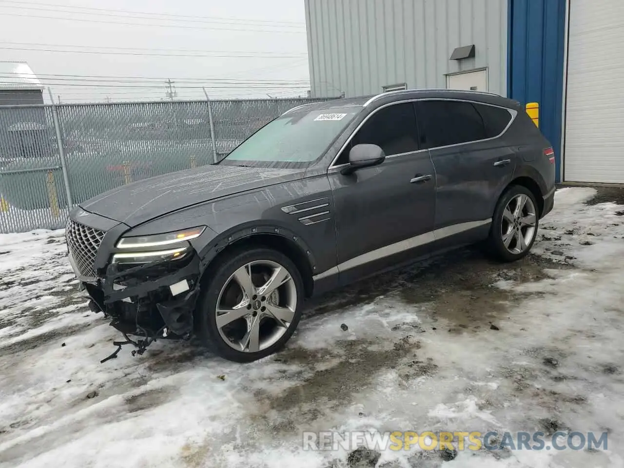 1 Photograph of a damaged car KMUHCESC8NU078604 GENESIS GV80 2022