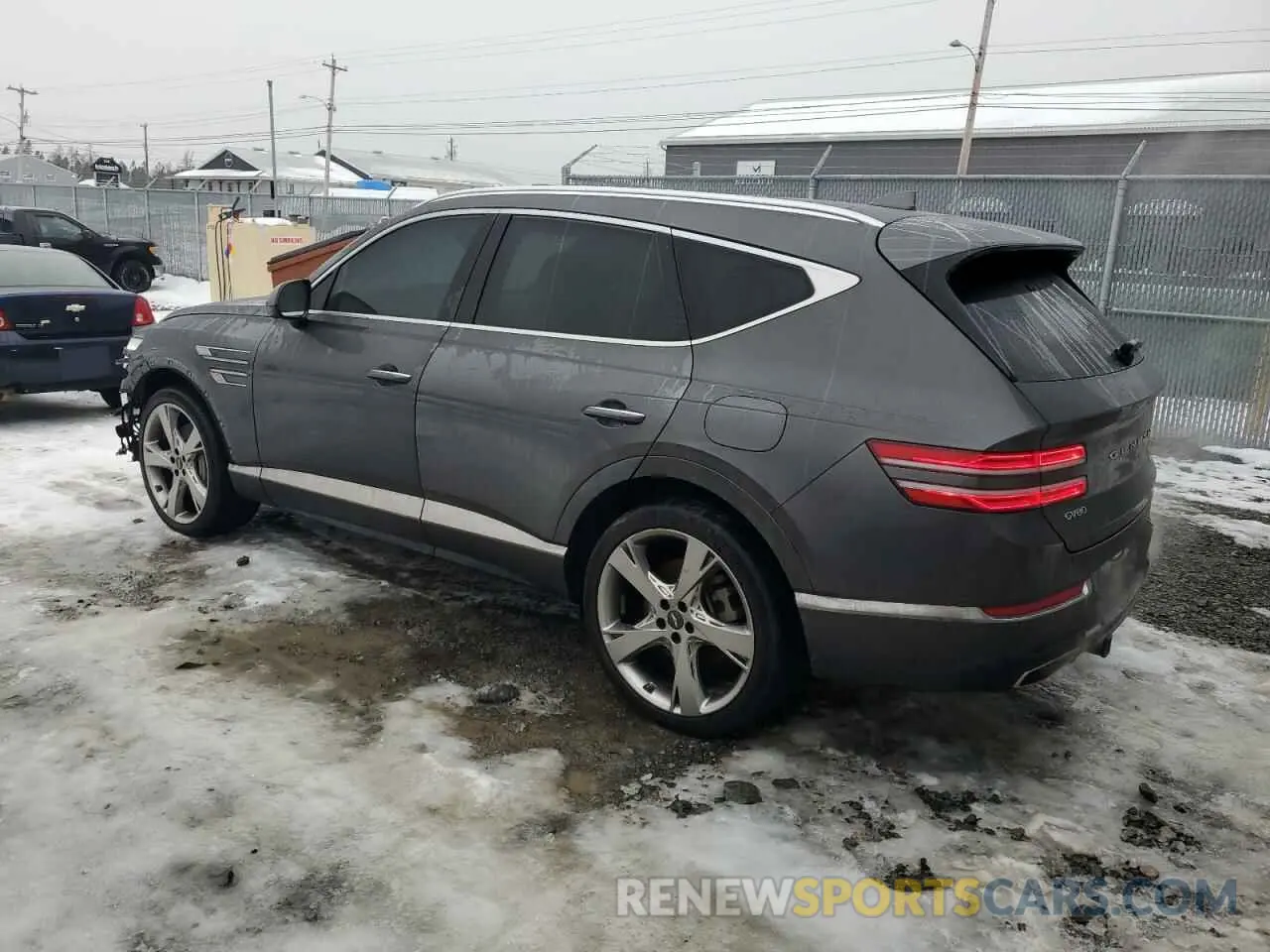 2 Photograph of a damaged car KMUHCESC8NU078604 GENESIS GV80 2022