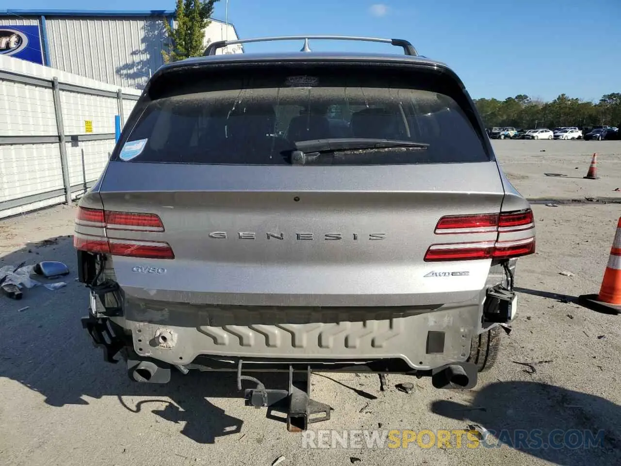 6 Photograph of a damaged car KMUHCESCXNU083352 GENESIS GV80 2022