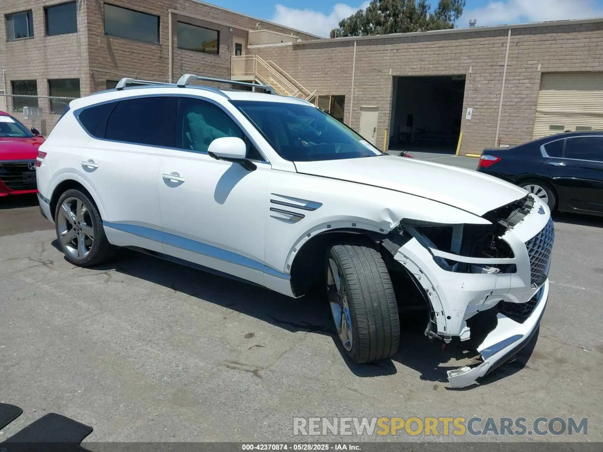 1 Photograph of a damaged car KMUHBDSB8PU102875 GENESIS GV80 2023