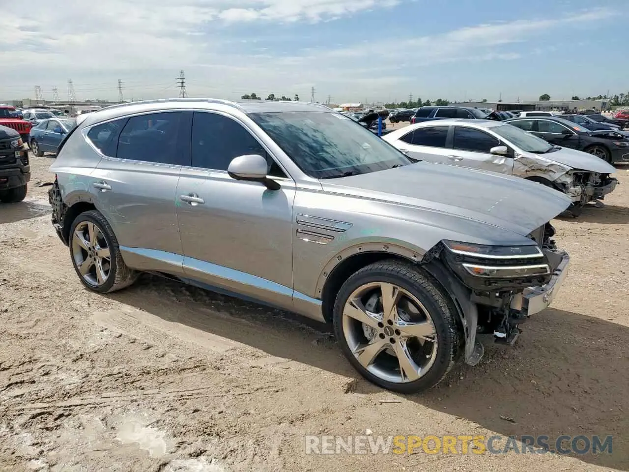 4 Фотография поврежденного автомобиля KMUHBDSB8PU111494 GENESIS GV80 2023