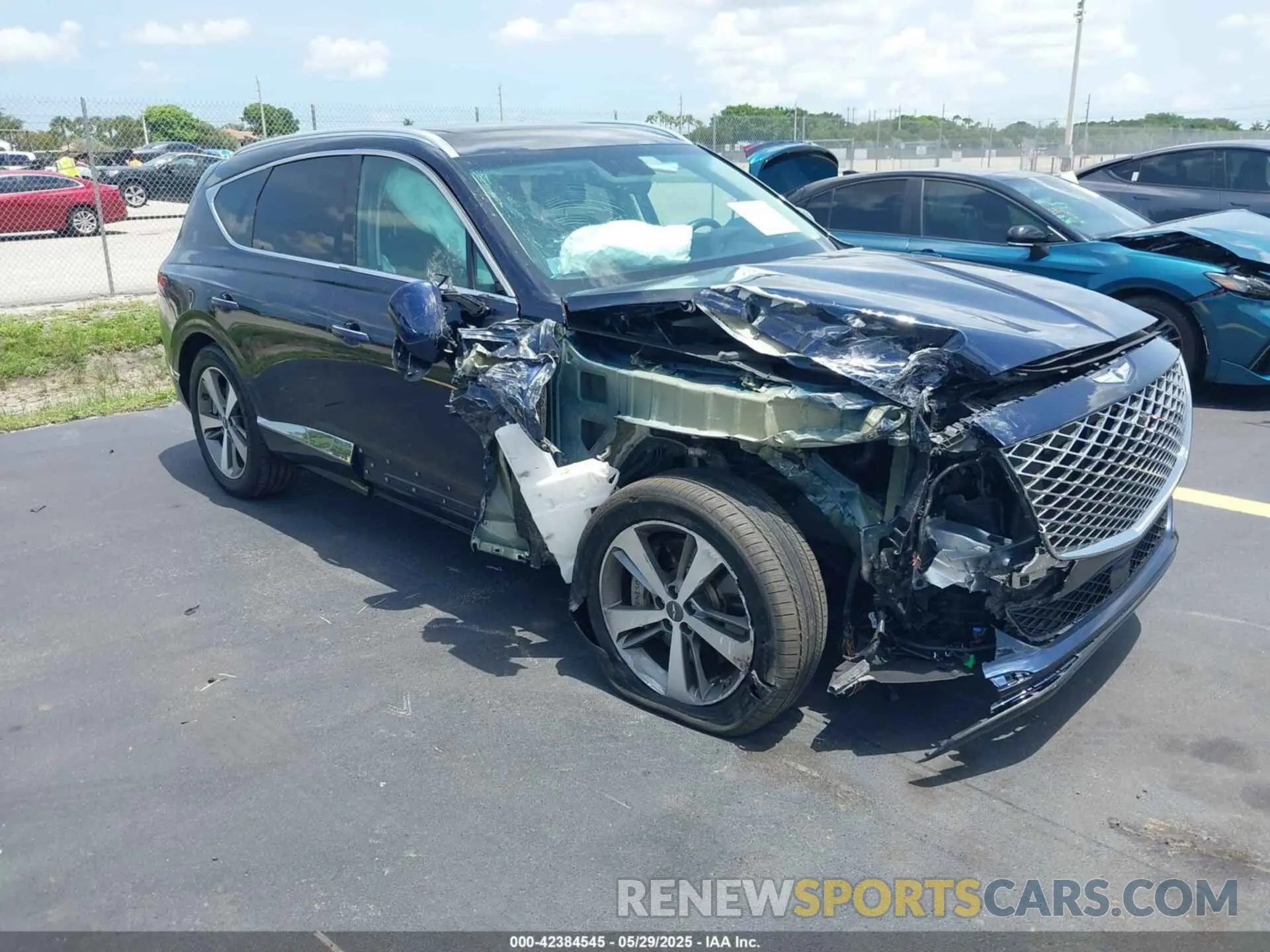 1 Photograph of a damaged car KMUHCESC1PU128519 GENESIS GV80 2023