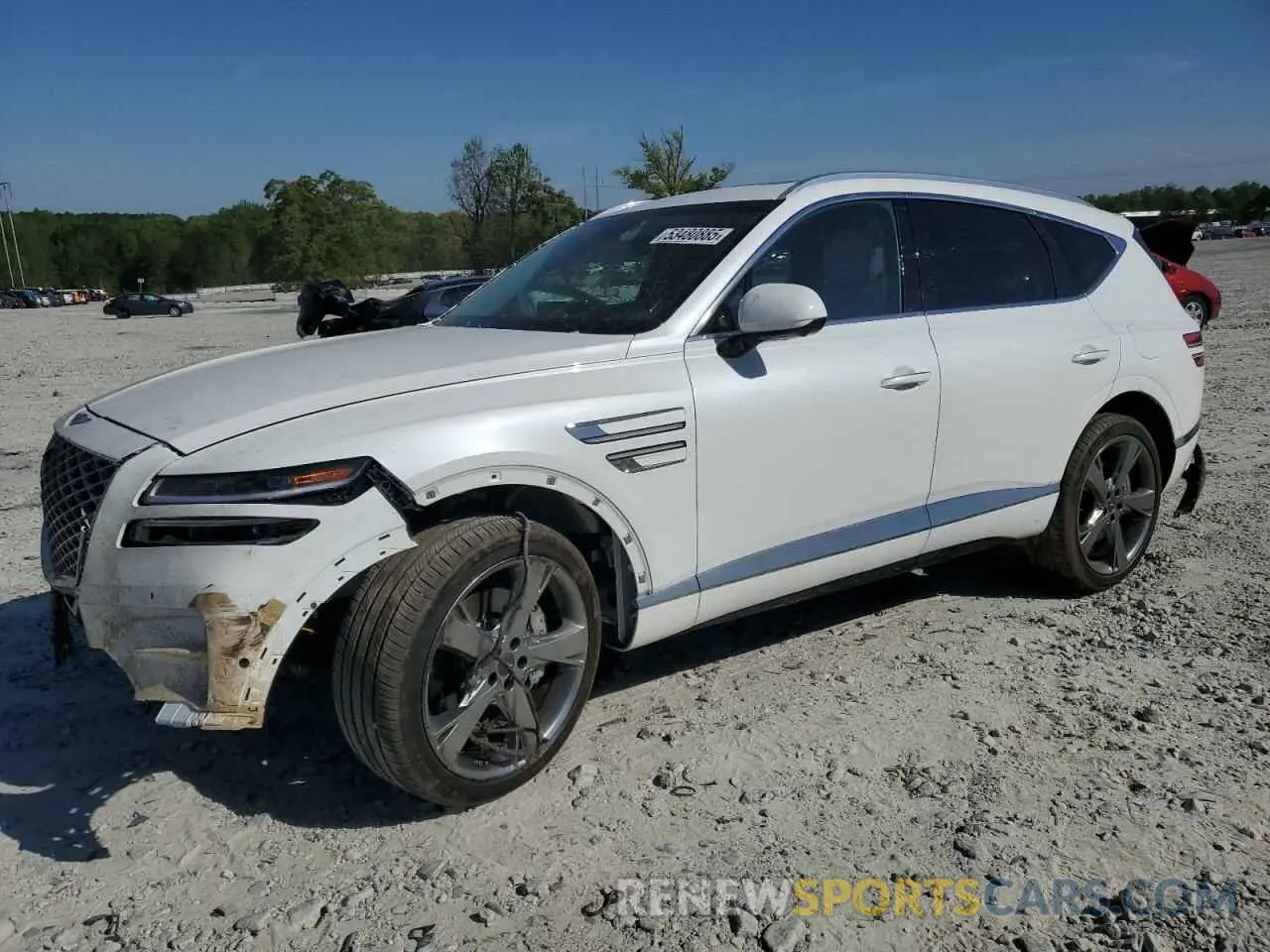 1 Photograph of a damaged car KMUHCESC7PU110011 GENESIS GV80 2023
