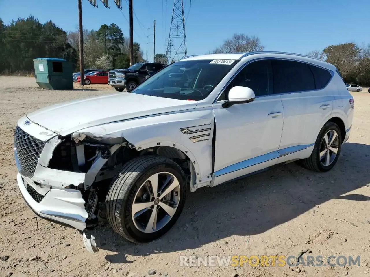 1 Photograph of a damaged car KMUHCESC7PU147303 GENESIS GV80 2023