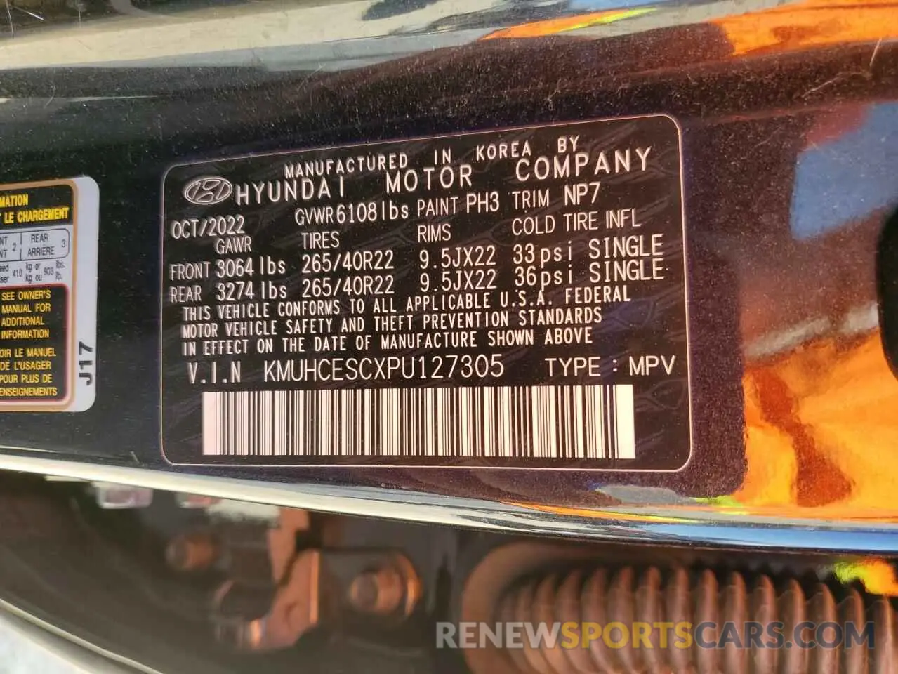 12 Фотография поврежденного автомобиля KMUHCESCXPU127305 GENESIS GV80 2023