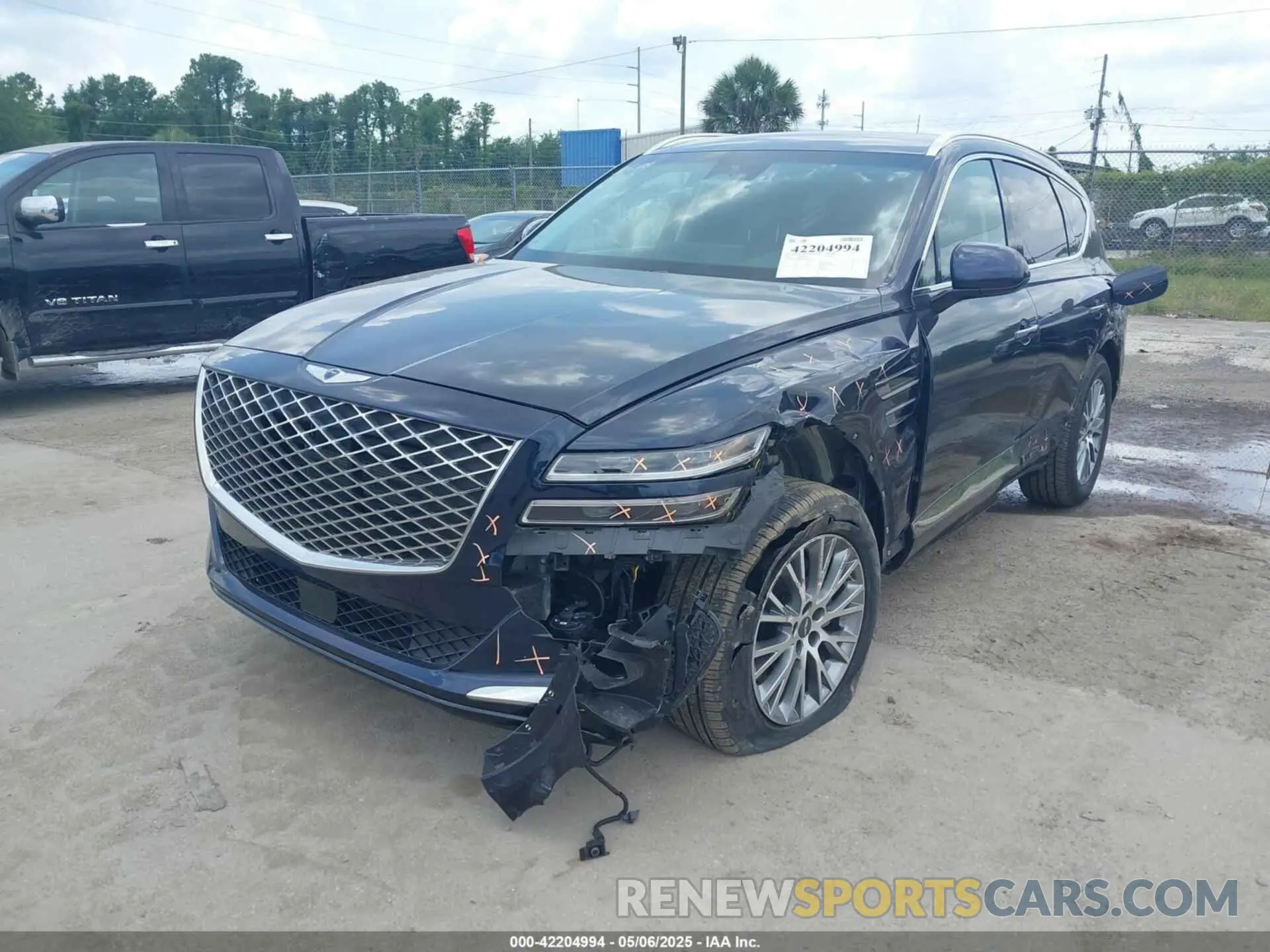 2 Photograph of a damaged car KMUHBDSB8RU204289 GENESIS GV80 2024