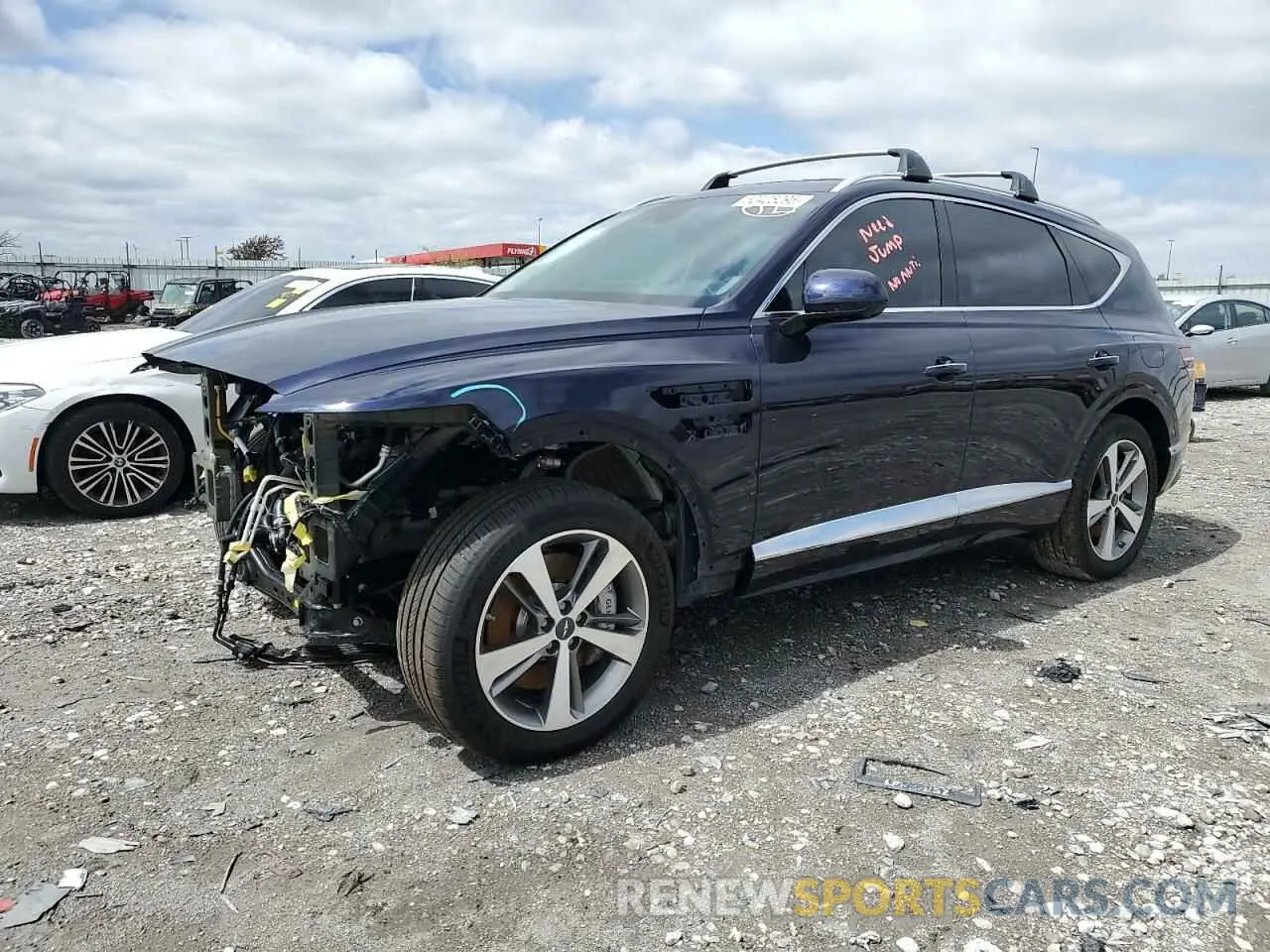 1 Фотография поврежденного автомобиля KMUHCESC0RU201849 GENESIS GV80 2024