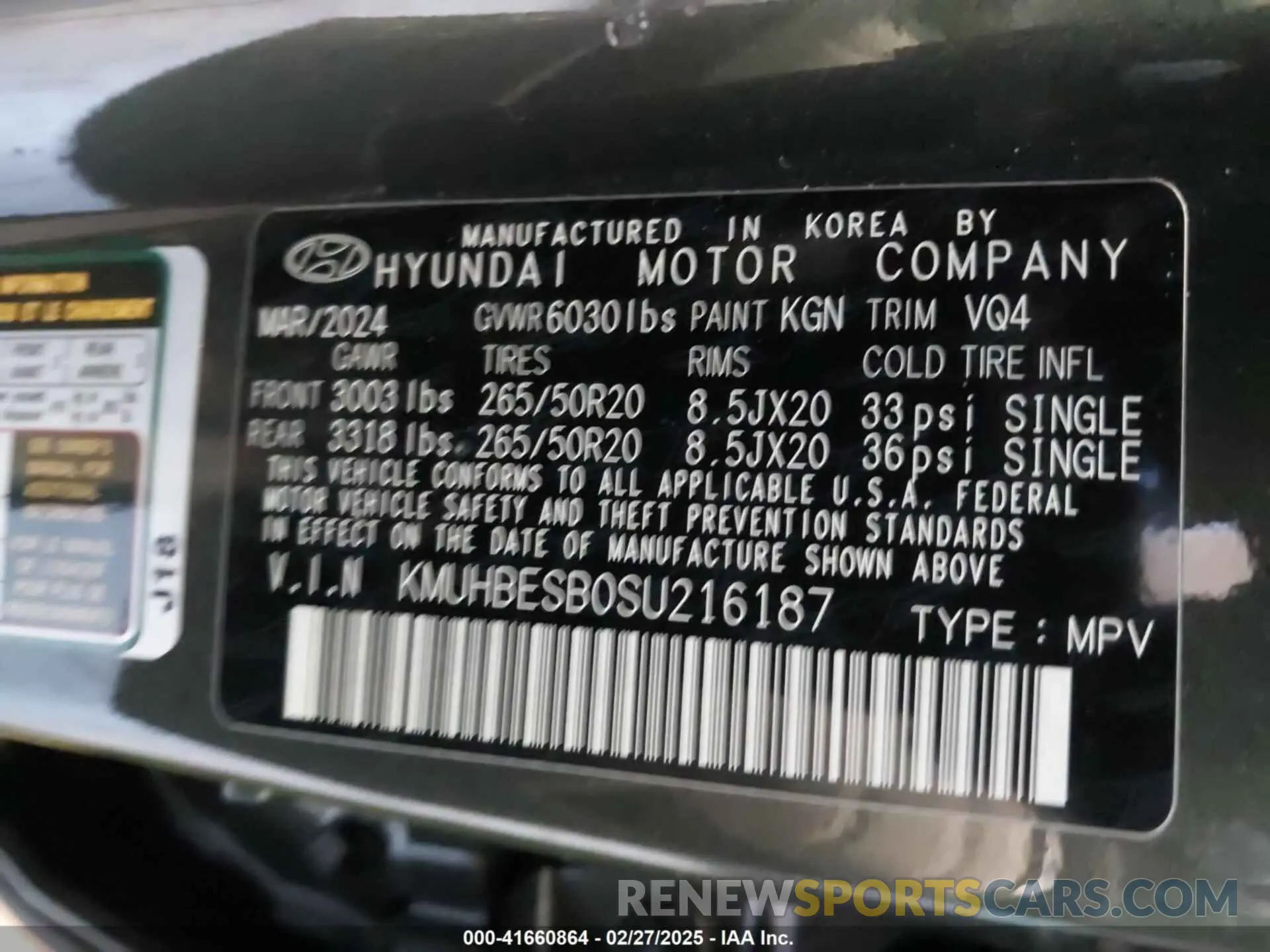 9 Фотография поврежденного автомобиля KMUHBESB0SU216187 GENESIS GV80 2025