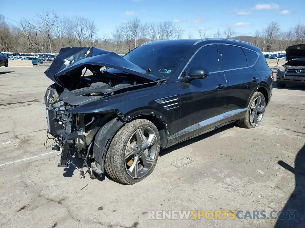 1 Фотография поврежденного автомобиля KMUHEESC4SU231985 GENESIS GV80 PREST 2025