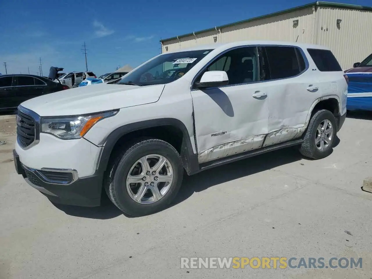 1 Photograph of a damaged car 1GKKNKLA0KZ118241 GMC ACADIA 2019