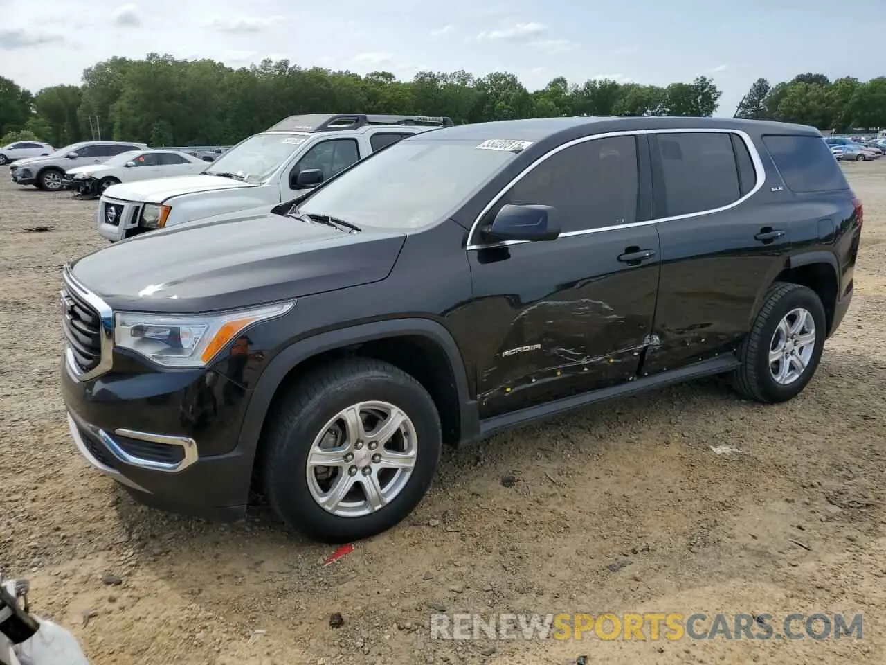 1 Photograph of a damaged car 1GKKNKLA1KZ115171 GMC ACADIA 2019