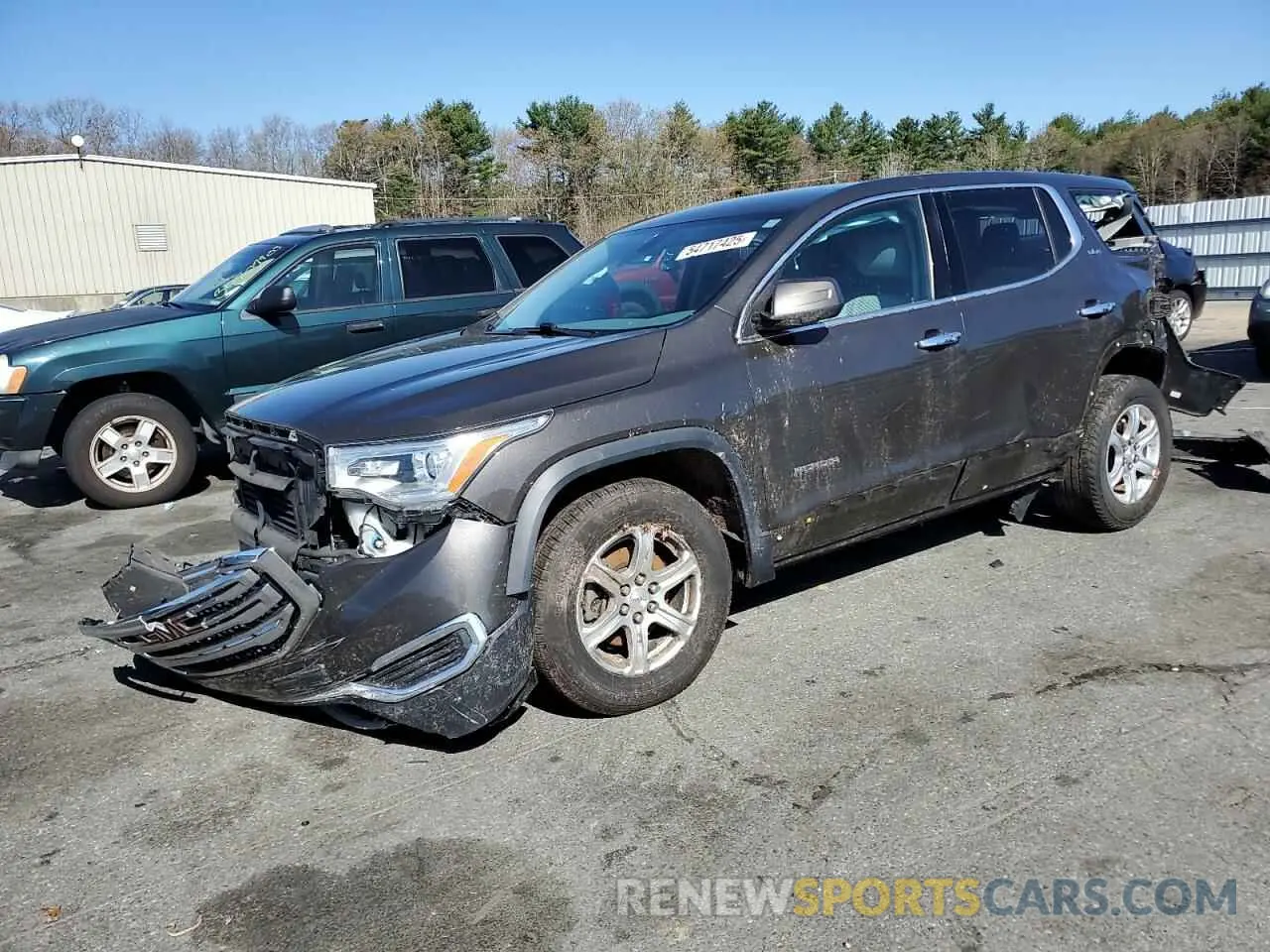 1 Photograph of a damaged car 1GKKNKLA4KZ133373 GMC ACADIA 2019