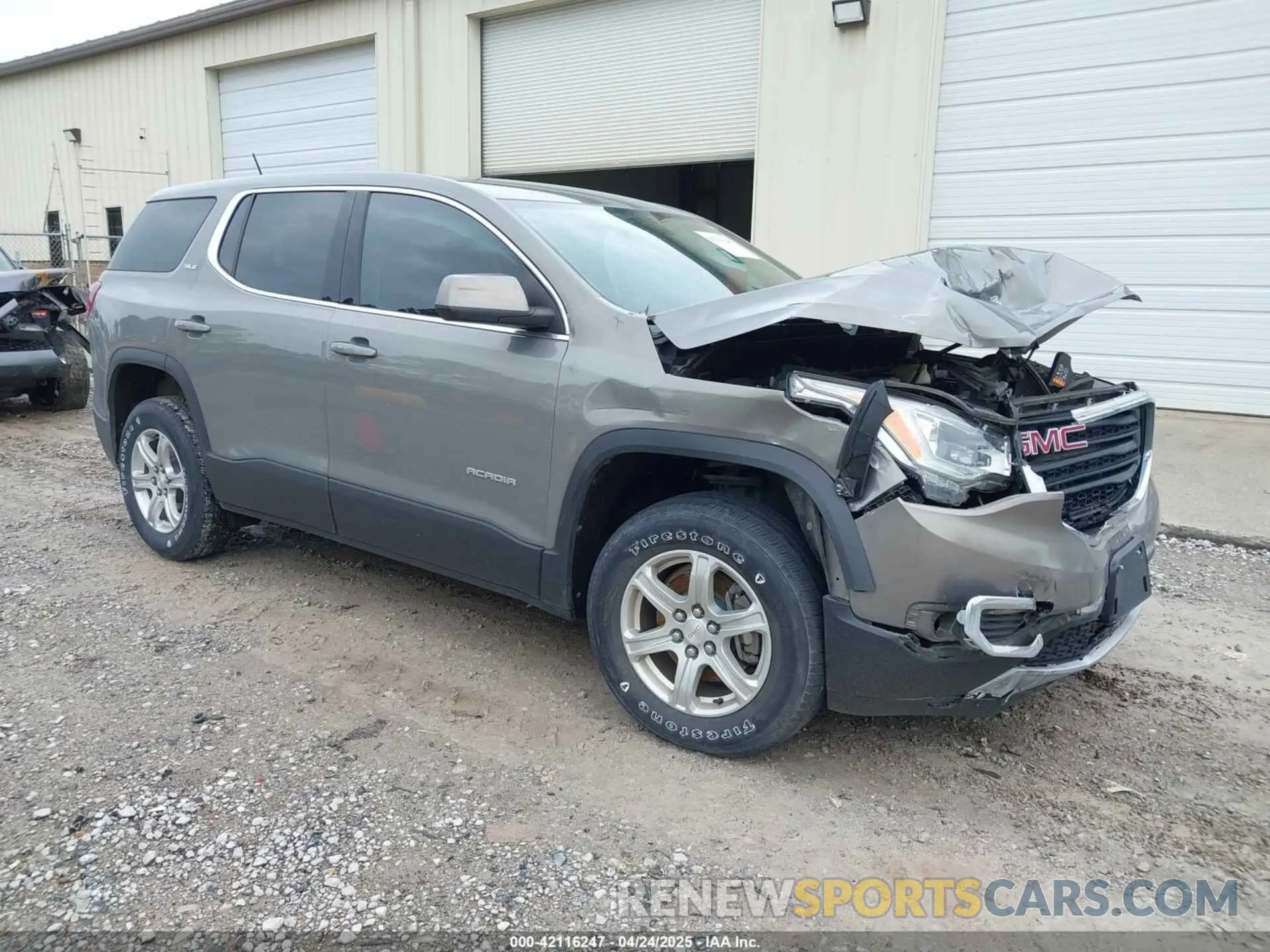 1 Photograph of a damaged car 1GKKNKLAXKZ266395 GMC ACADIA 2019