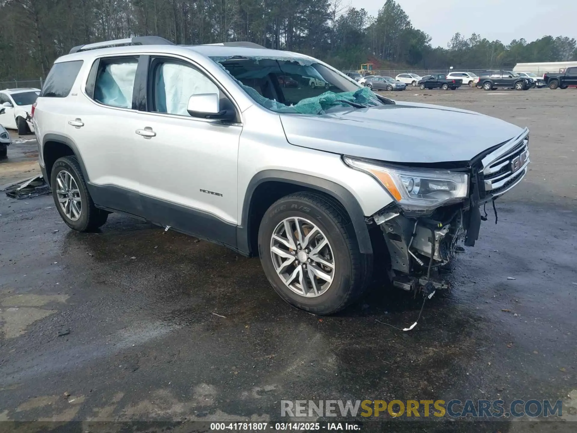 1 Photograph of a damaged car 1GKKNLLAXKZ190604 GMC ACADIA 2019
