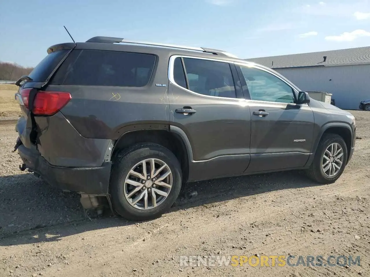 3 Photograph of a damaged car 1GKKNLLS4KZ255603 GMC ACADIA 2019